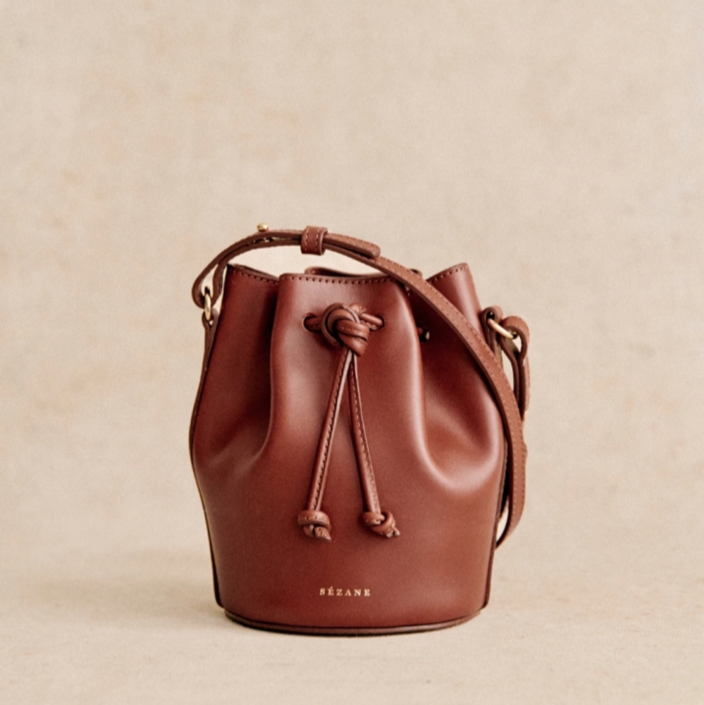 Sezane Micro Farrow bucket bag